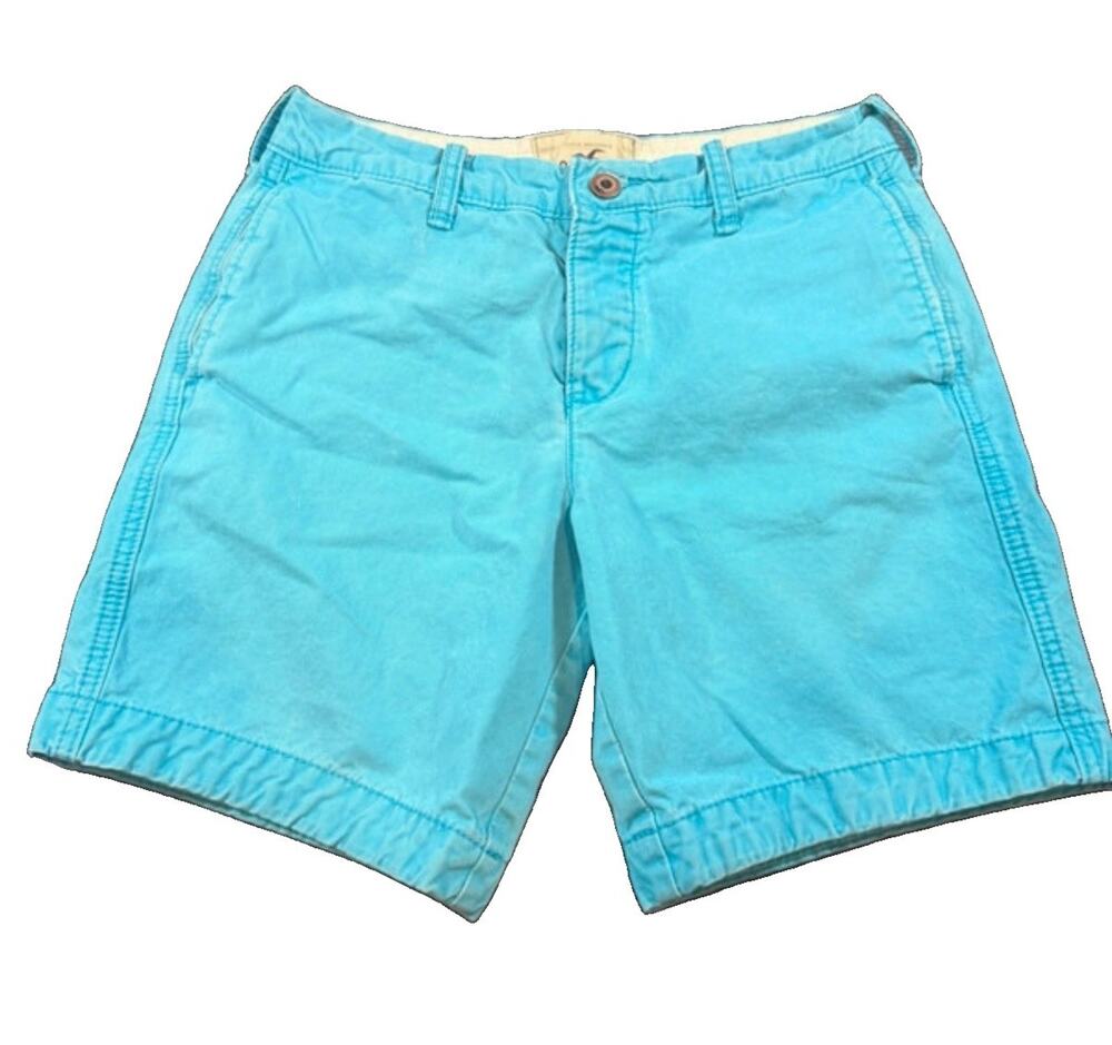 Hollister California Men’s 30 Blue Chino Shorts Y2K 2000s Preppy Surf